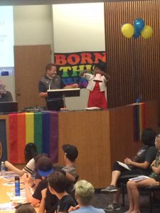 LGBTQ welcome reception. Courtesy John Hummell.