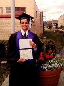 Chris Hunter at his high school graduation. Courtesy of Chris Hunter.