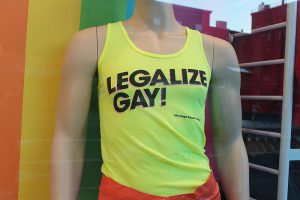 American Apparel's "legalize gay" T-shirt. Photo by Elvert Barnes.