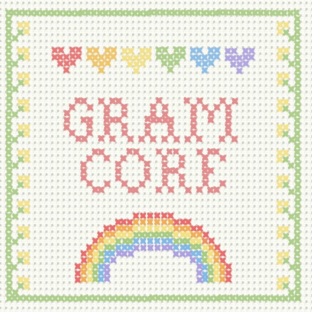 Bright Rainbow Flowers & Warm Woolen Mittens: Introducing “Gram-core”